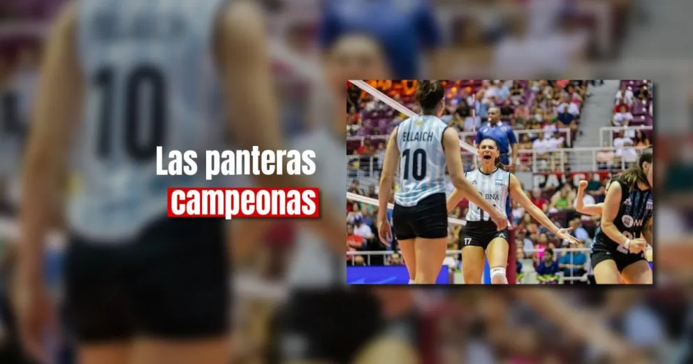 Con la sanjuanina Candelaria Herrera, las panteras se consagraron campeonas de la Copa Panamericana