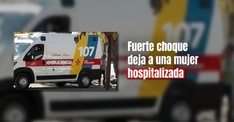 Una motociclista hospitalizada con fractura y politraumatismo tras ser impactada por un auto