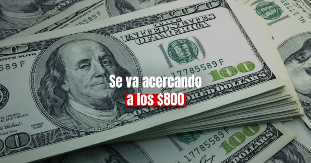 El dólar cerró a $760 en San Juan