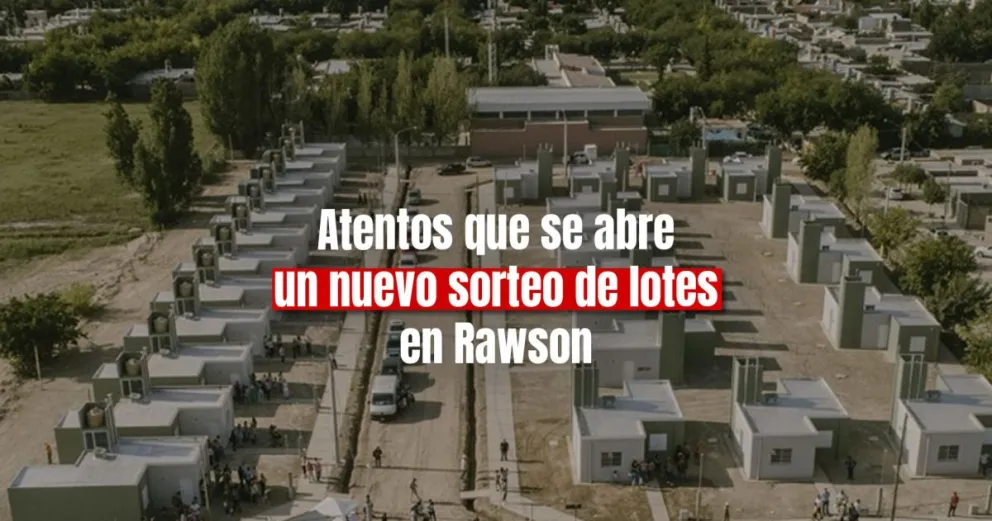 Se abre un nuevo sorteo por 100 lotes del IPV en Rawson 