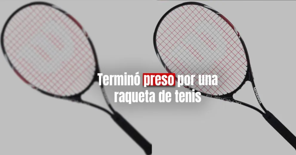 Policías atraparon a un ladrón que entró a una casa y se llevó una raqueta de tenis 