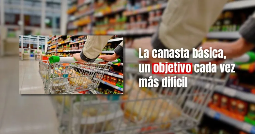 La canasta básica alimentaria aumentó 7,1% en julio 