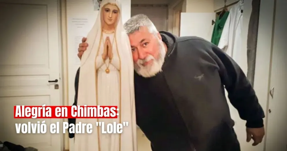 Reapareció el Padre "Lole", el cura que atrevesó un cuadro complejo de salud