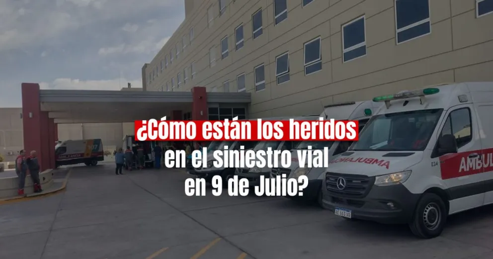 Difundieron el parte médico de los heridos en el siniestro vial en 9 de Julio