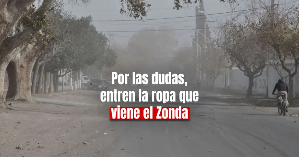 Emitieron un alerta por viento Zonda