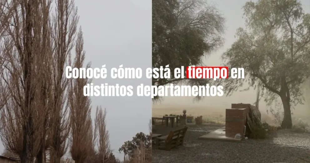 Tras la alerta emitida para hoy en algunos departamentos ya se siente el vinto Zonda