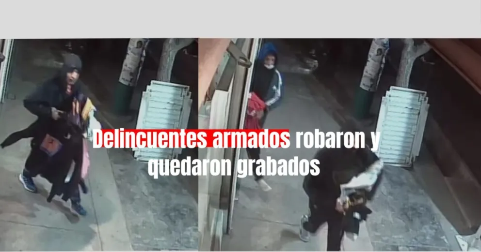 Cuatro delincuentes armados robaron en un negocio de ropa en Rawson