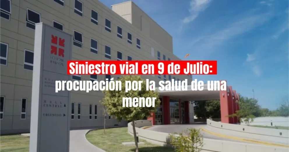 Una nena de 11 años lucha por su vida tras el grave siniestro en 9 de Julio