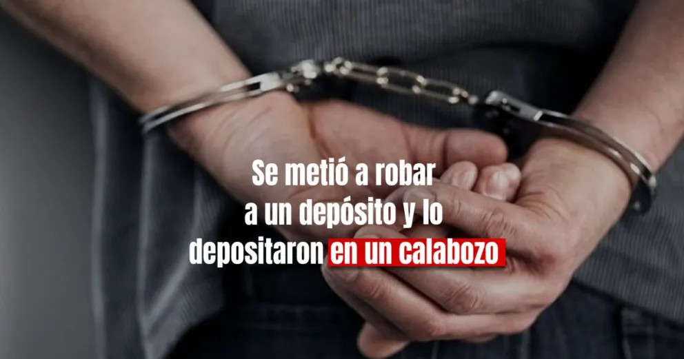 Se metió a robar al depósito de Energía San Juan y lo detuvieron