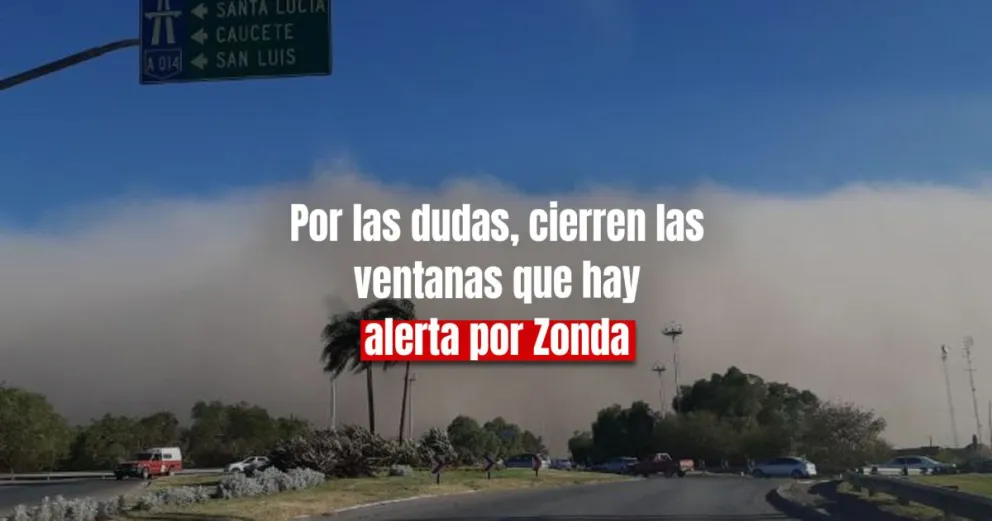 Emitieron un alerta por viento Zonda en toda la provincia