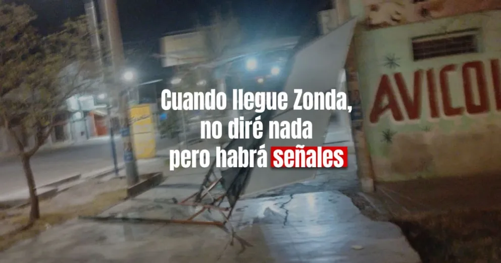 Las tristes postales que dejó el Zonda en San Juan