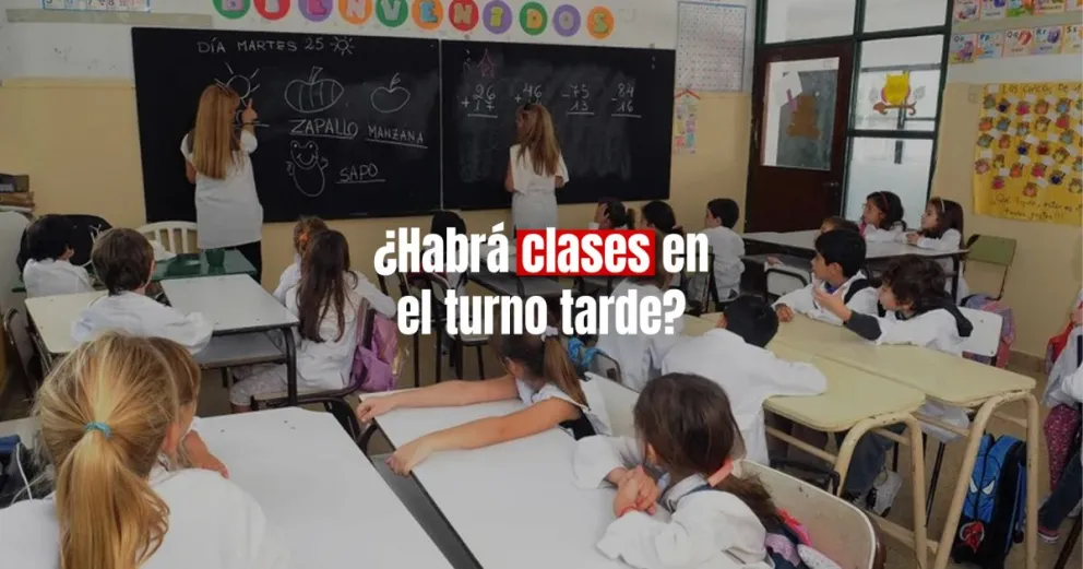 Tras la suspensión del turno mañana: ¿qué pasará con el dictado de clases en el turno tarde?