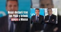 Rossi: "Si Sergio Massa es presidente, va a hacer una convocatoria amplia"