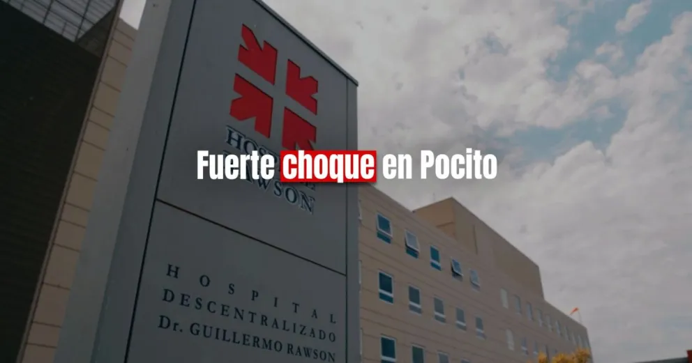 Un motociclista chocó con un auto y terminó internado 