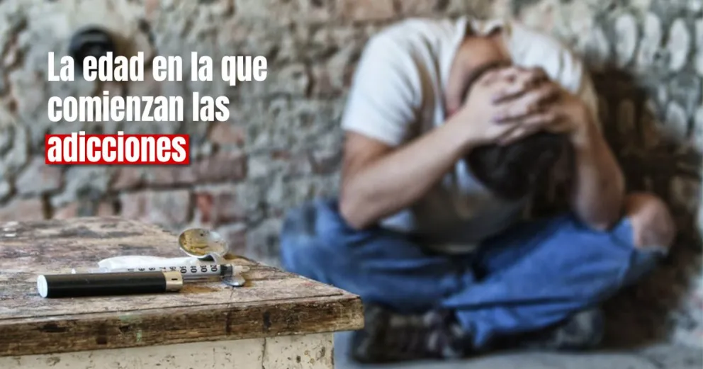 La edad promedio en que comienza el consumo de tabaco, marihuana y cocaína es de 17 a 20 años