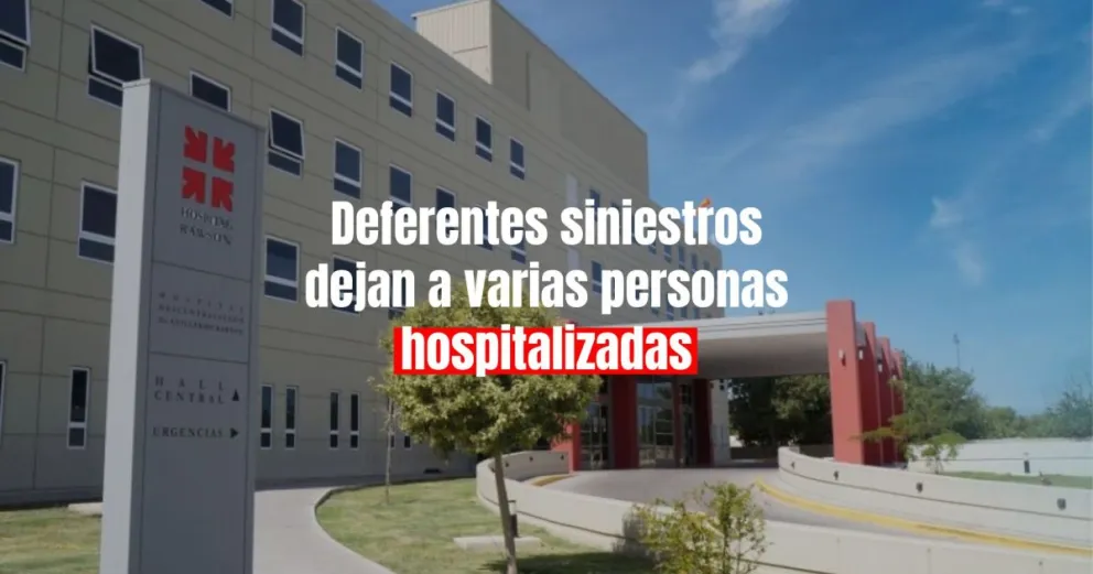 Cuatro personas hospitalizadas tras sufrir diferentes siniestro viales 