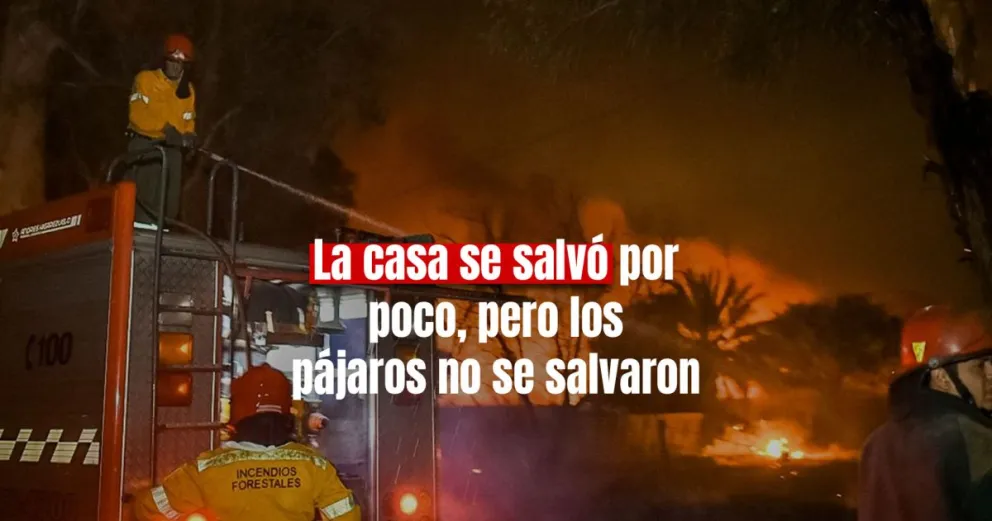 Un incendio casi deja a una anciana de Pocito en la calle