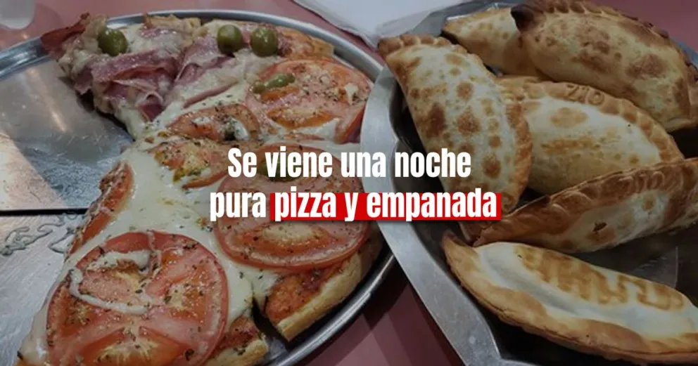 Se viene la "noche de la pizza y la empanada"
