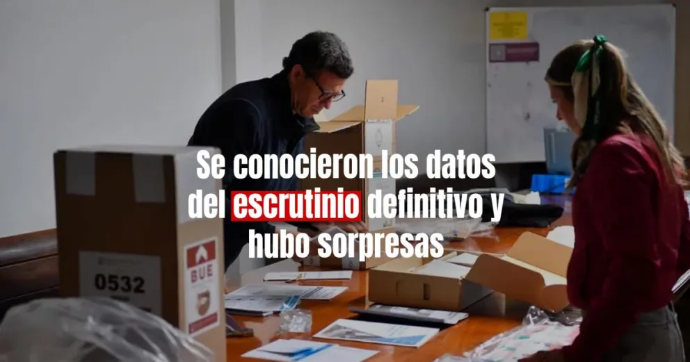 El resultado del escrutinio definitivo achicó la diferencia entre los candidatos nacionales 