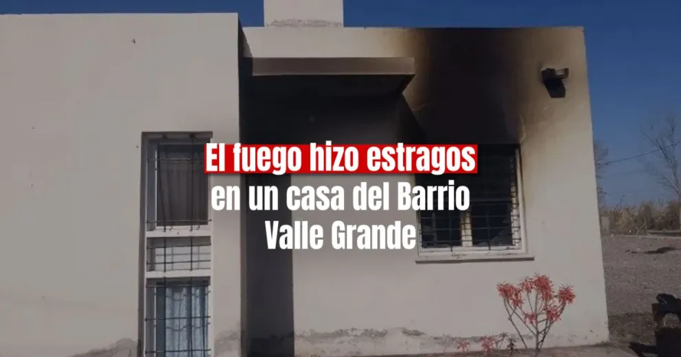 Un voraz incendio dejó a una familia de Rawson en la calle 