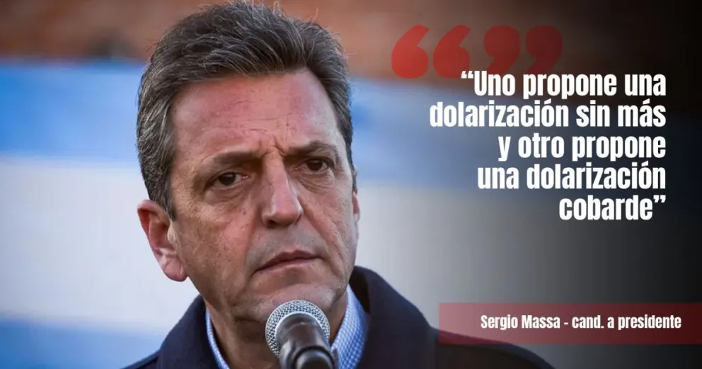 Massa apuntó contra Bullrich y calificó de "dolarización sobarde" su propuesta económica