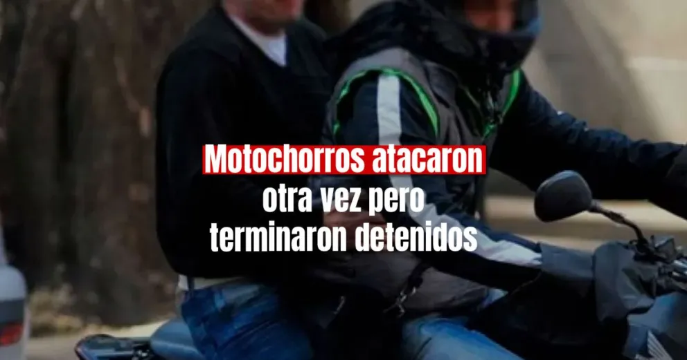 Dos motochorros detenidos por intentar robar un celular  