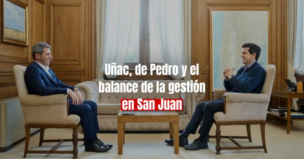 Uñac se reunió con Wado de Pedro 