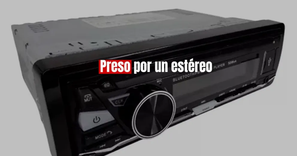 Policías detuvieron a un ladrón que robó un estéreo 
