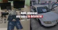 Detienen a un delincuente que robo en una casa en Rivadavia