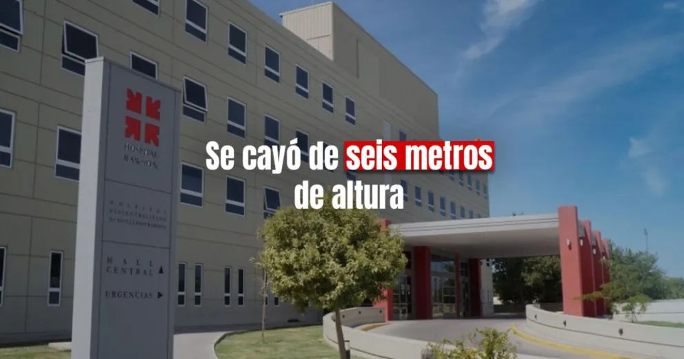 Un hombre se cayó del techo de su casa y terminó en el hospital 