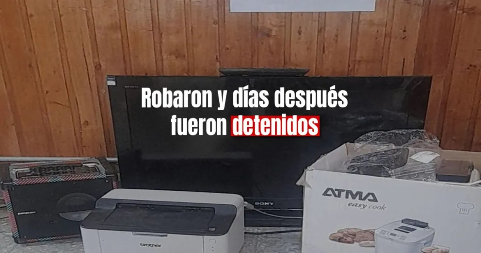 Tres detenidos por robar e intentar guardar los elementos robados en un auto