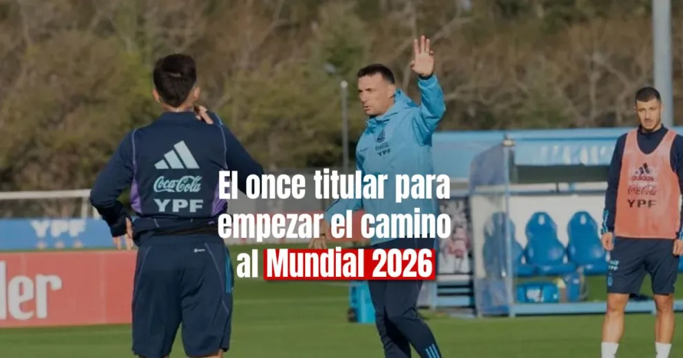 Con dos sorpresivos cambios, Scaloni define al once titular para el debut por eliminatorias