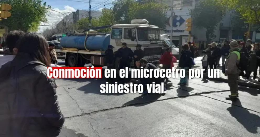 Accidente en el centro de San juan: una  mujer fué atropellada por un camión 