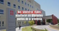Dos siniestros viales diferentes dejaron a una anciana y un motociclista en el hospital 