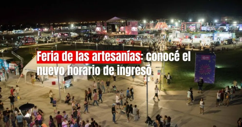Por la alerta de viento Zonda en la provincia, cambia el horario de la Feria de las Artesanías