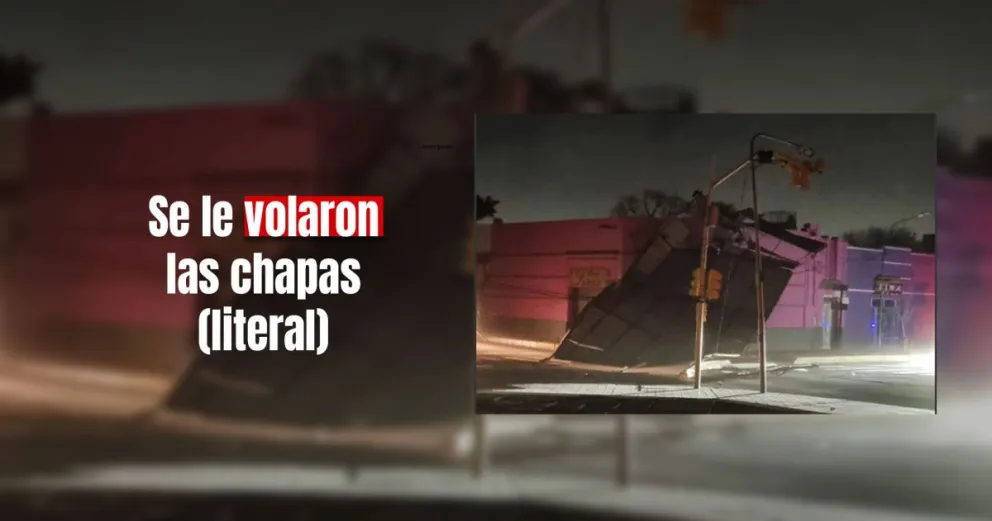 Viento Zonda en Jáchal: se volaron varios techos y llegaron a la plaza principal