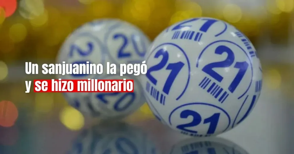Un sanjuanino ganó mas de 300 millones en el Quini 6