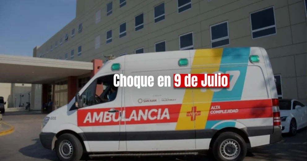 Un automovilista chocó con una camioneta y tuvo que se hospitalizado 
