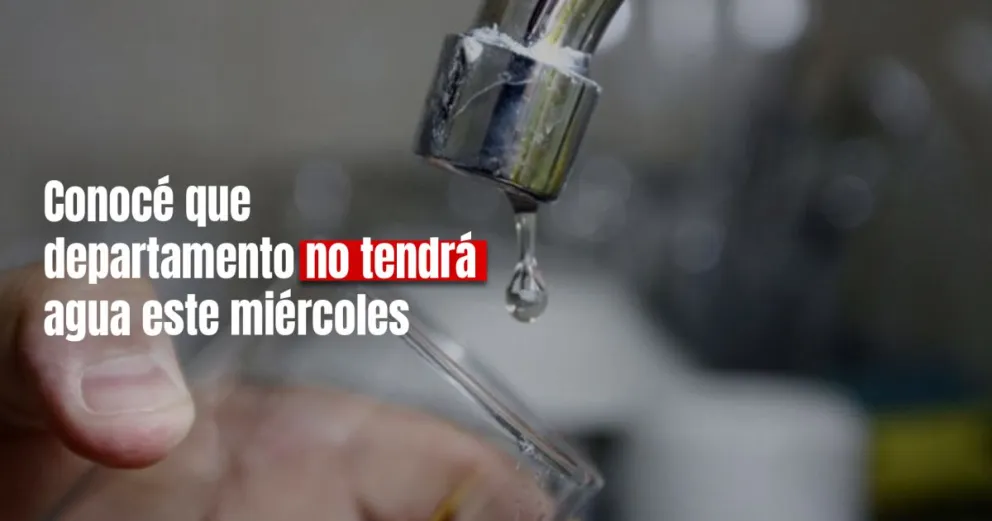 Por tareas de mantenimiento en la planta potabilizadora de Albardón estará interrumpido el servicio de agua 