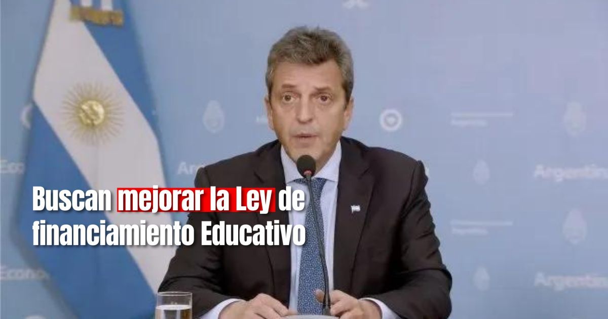 Sergio Massa presenta ambicioso proyecto de Ley de Financiamiento Educativo para el futuro de Argentina 