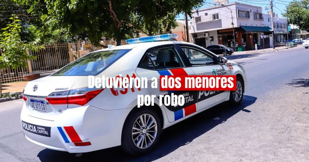 Policías detuvieron a dos menores por robar un aire acondicionado 