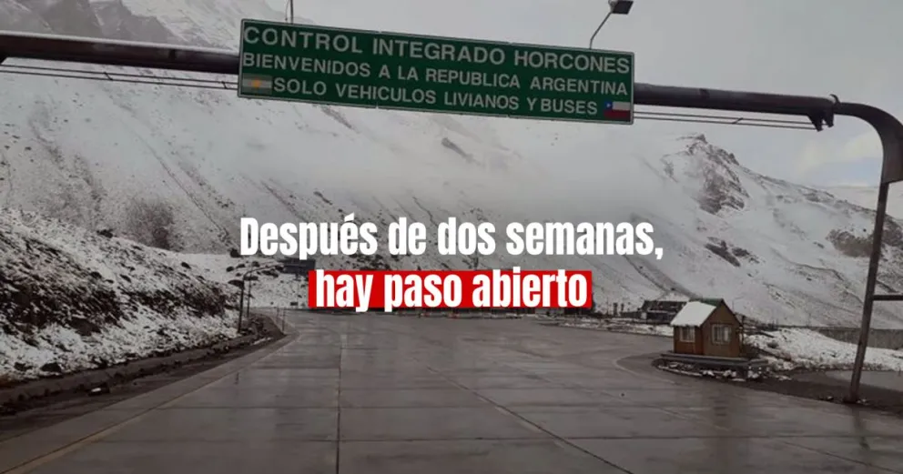 Habilitaron el Paso Cristo Redentor luego de dos semanas cerrado
