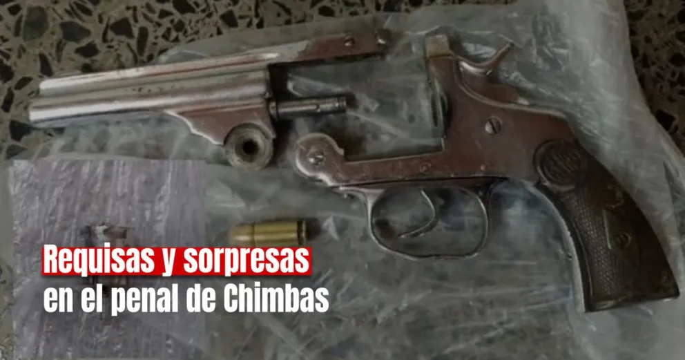 Hallaron las partes de un mismo revolver en celdas diferentes en el Servicio Penitenciario 