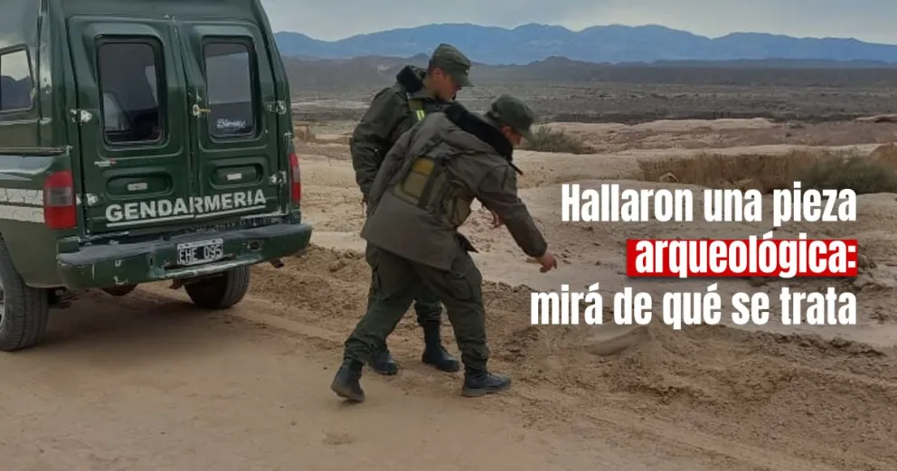 Una patrulla ambiental de Gendarmería halló una pieza arqueológica