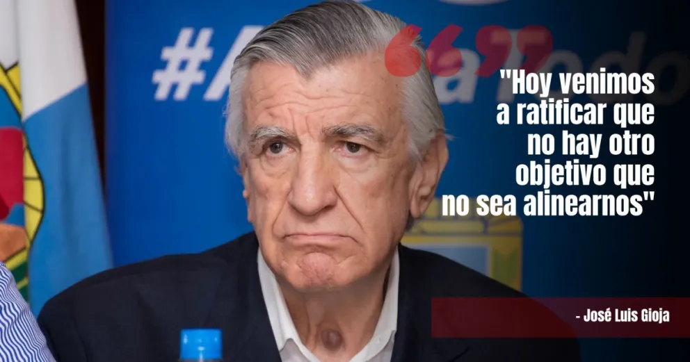 Gioja: "Debemos trabajar como nosotros sabemos con el overol puesto y las alpargatas puestas porque Massa tiene que ser Presidente"