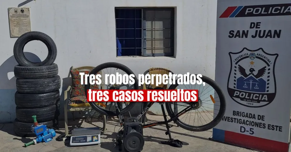 La Policía esclareció tres importantes robos ocurridos en el último mes