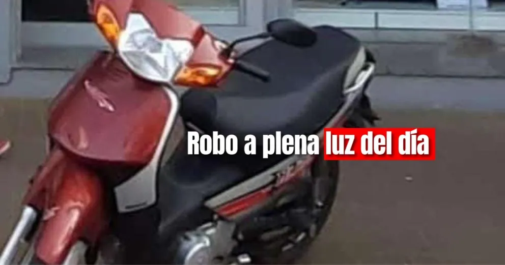 Le robaron la moto a un empleado de un reconocido comercio de Rawson.