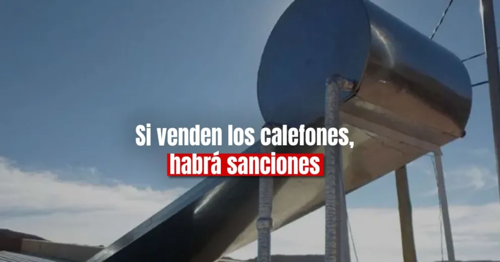 Sancionarán a los adjudicatarios del IPV que vendan los calefones solares de las casas