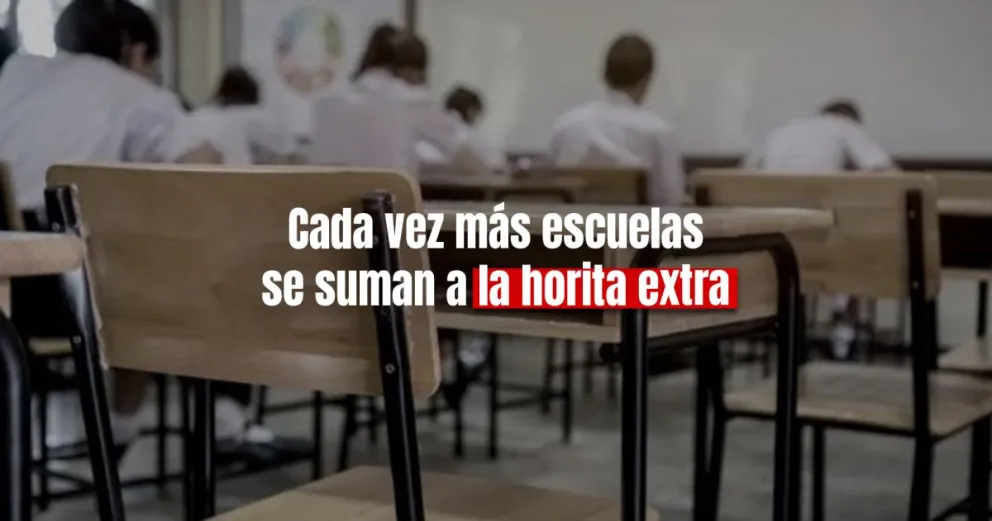 Educación: más escuelas se sumaron a la hora extra de clases
