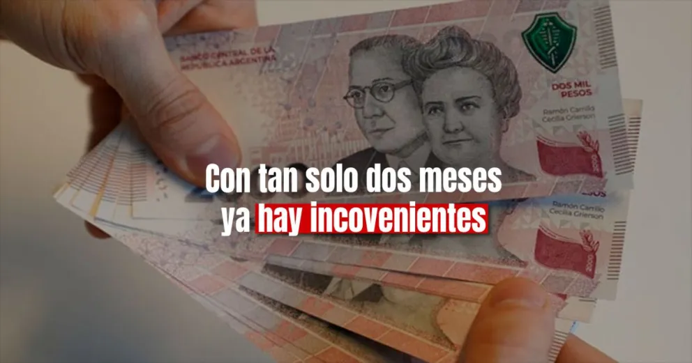 Hay dificultades para operar con billetes de $2.000 a cuatro meses de su lanzamiento 